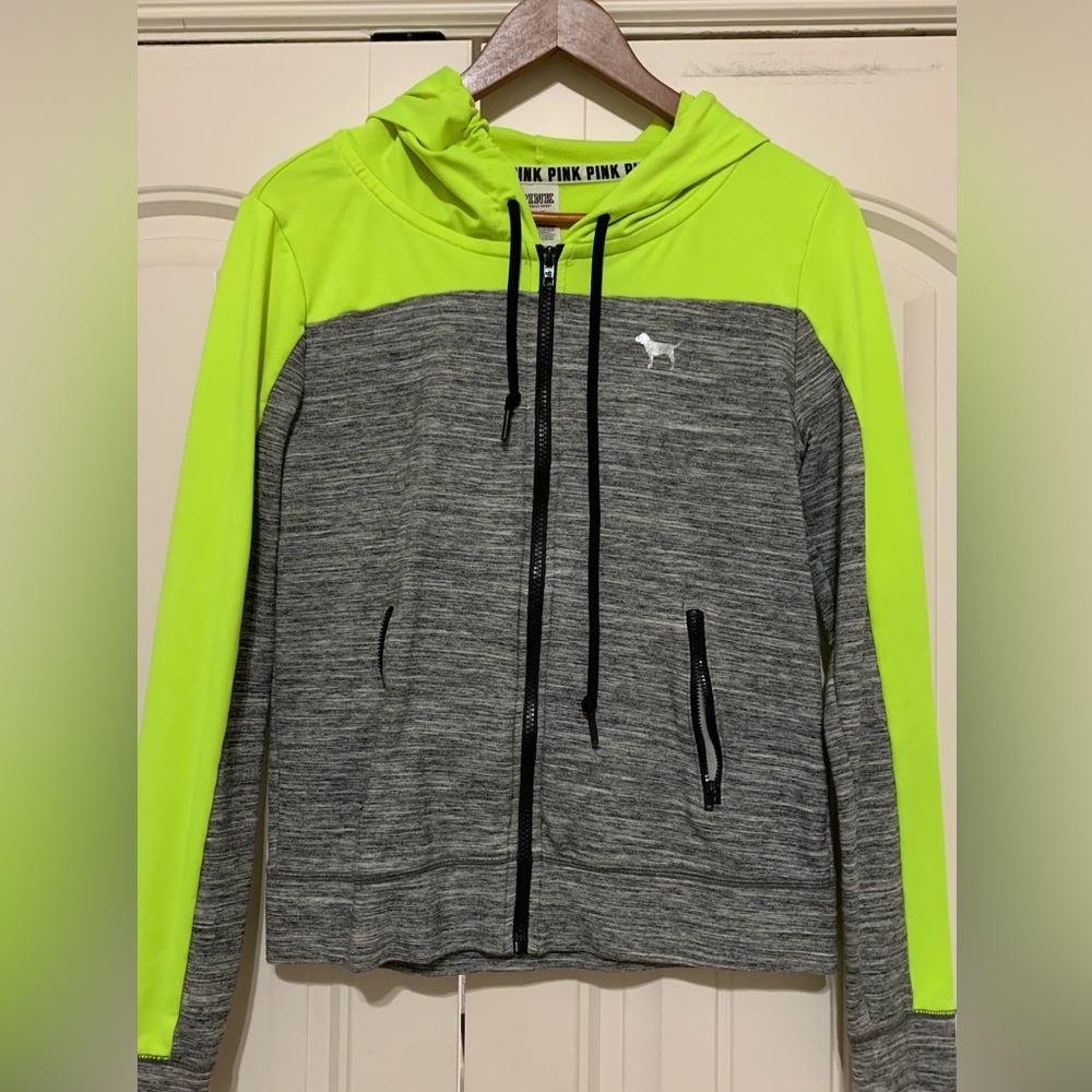 Pink Victoria Secret tracksuit top woman’s size M